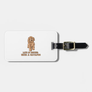 Life Is Better With A Cavapoo - Funny Dog Lover 1 Luggage Tag