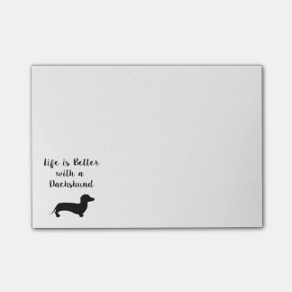 Life is Better with a Dachshund Post-it Notes