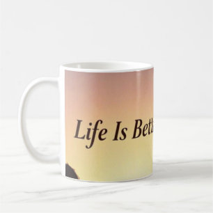 Life Is Better With a Dog, boy and sunshine Coffee Mug
