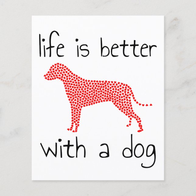 Life Is Better With A Dog - Dog Lovers    (Front)