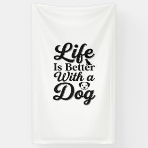 Life Is Better With a Dog Vintage Pet Lover Shirt_ Banner