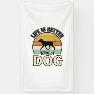 Life Is Better With A Dog Vintage Shirt Design_1 Banner
