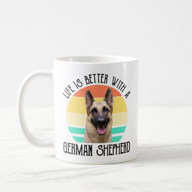 Life Is Better With A German Shepherd Coffee Mug (Left)