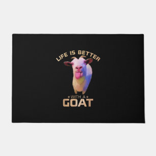 Life Is Better With A Goat Gift Doormat