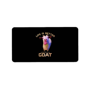 Life Is Better With A Goat Gift Label