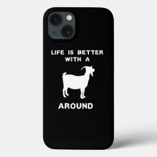 Life Is Better With A Goat Print For Farmers Count iPhone 13 Case