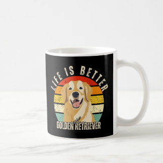Life Is Better With a Golden Retriever, Dog Lover Coffee Mug
