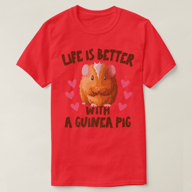 Life is better with a Guinea Pigs Mum Costume Mama T-Shirt (Design Front)