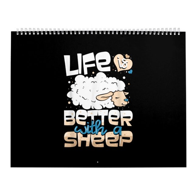 Life Is Better With A Sheep | Sheep Farmer Gift Calendar (Cover)
