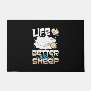 Life Is Better With A Sheep Sheep Farmer Gift Doormat