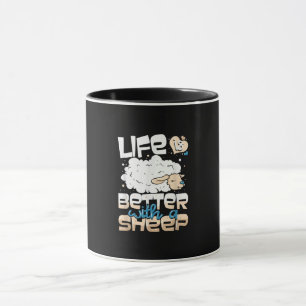 Life Is Better With A Sheep   Sheep Farmer Gift Mug