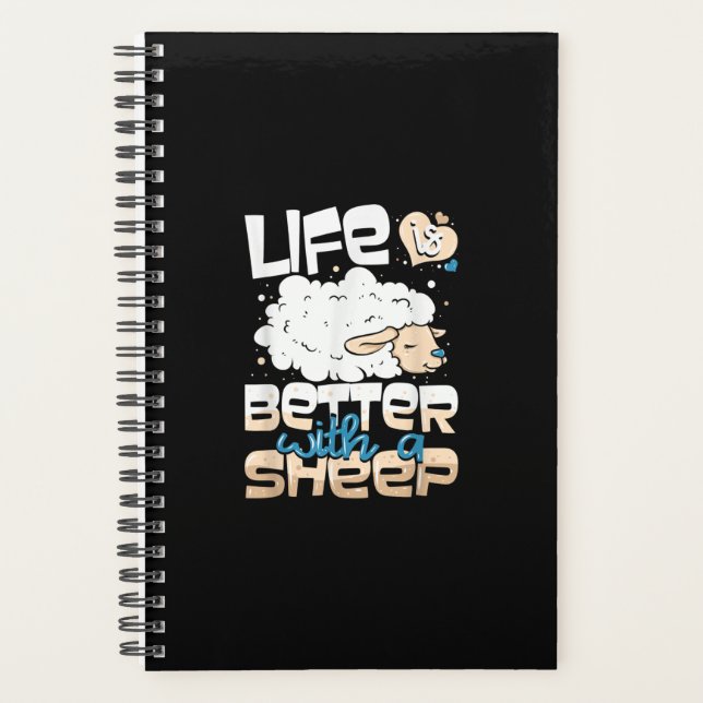Life Is Better With A Sheep | Sheep Farmer Gift Planner (Front)