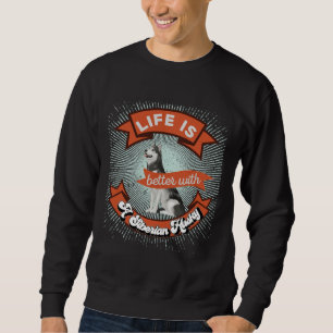 Life Is Better With A Siberian Husky Retro 2 Sweatshirt