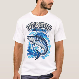 Life Is Better with A Wahoo  Funny  T-Shirt