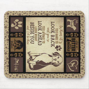 Life Is Better With Beagle Dog Blanket, Mouse Pad