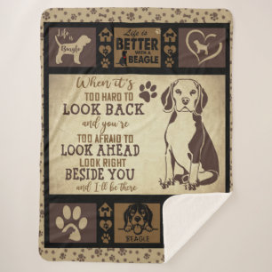 Life Is Better With Beagle Dog Blanket, Sherpa Blanket