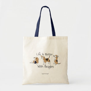 Life Is Better With Beagles Tote Bag