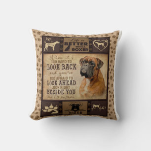 Life Is Better With Boxer Fleece Blanket, Dog Love Cushion