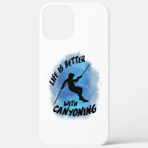 Life is Better With Canyoning Canyoneer Watercolor iPhone 12 Pro Max Case