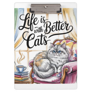 “Life is Better with Cats Clipboard