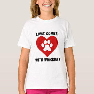 Life Is Better with Cats Cute Cat Lover Sticker T-Shirt