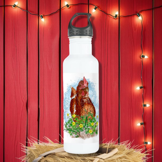 Life is Better with Chickens 710 Ml Water Bottle (Creator Uploaded)