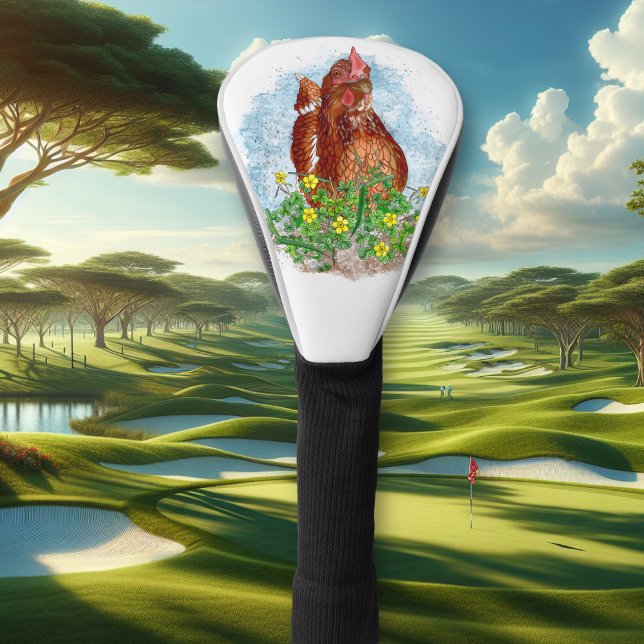 Life is Better with Chickens Golf Head Cover (Creator Uploaded)