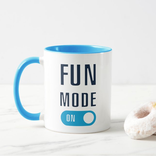 Life is Better With Coffee and Fun Mode Mug (With Donut)