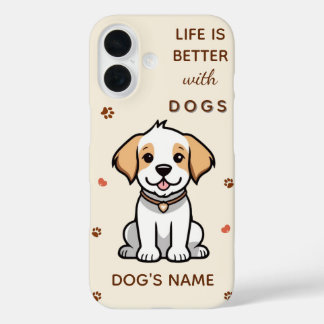Life Is Better with Dogs – Custom Pet iPhone Case