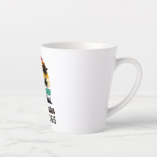 Life Is Better With Dogs Retro Sunset Woman and Do Latte Mug