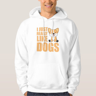 Life Is Better With Dogs Sweet Corgi Dog Pink Hoodie