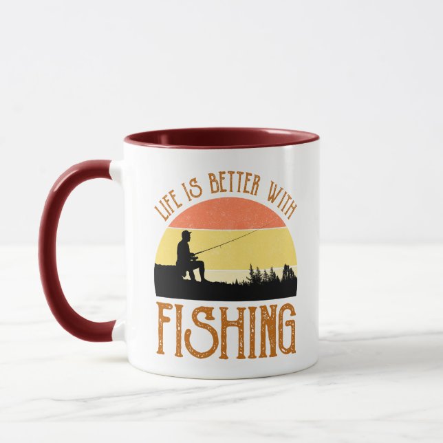 Life Is Better With Fishing Mug (Left)