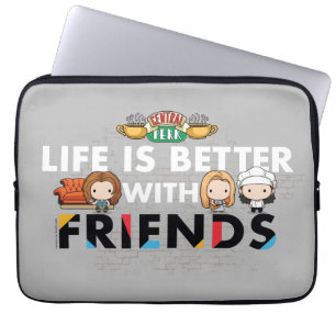 Life is Better with FRIENDS™ Chibi Art Laptop Sleeve