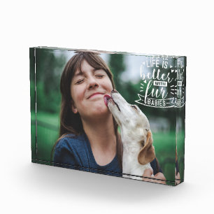 Life is better with fur babies photo block