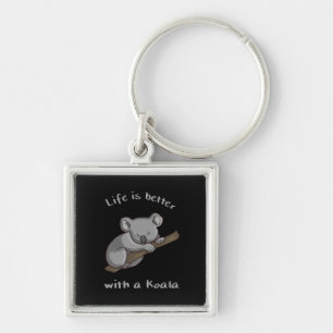 Life Is Better With Koala Key Ring