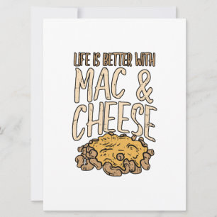 Life Is Better With Mac & Cheese Macaron Noodle Save The Date