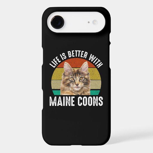 Life Is Better With Maine Coons Case-Mate iPhone Case (Back)