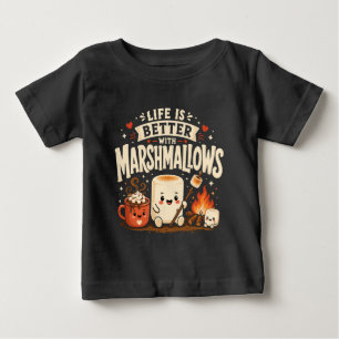 Life is better with marshmallows baby T-Shirt