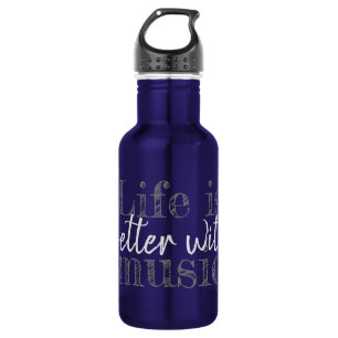LIFE IS BETTER WITH MUSIC 532 ML WATER BOTTLE