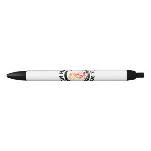Life Is Better With Music Notes Musician Music Lov Black Ink Pen