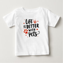Life Is Better with Pets – Cute Red Heart Pet