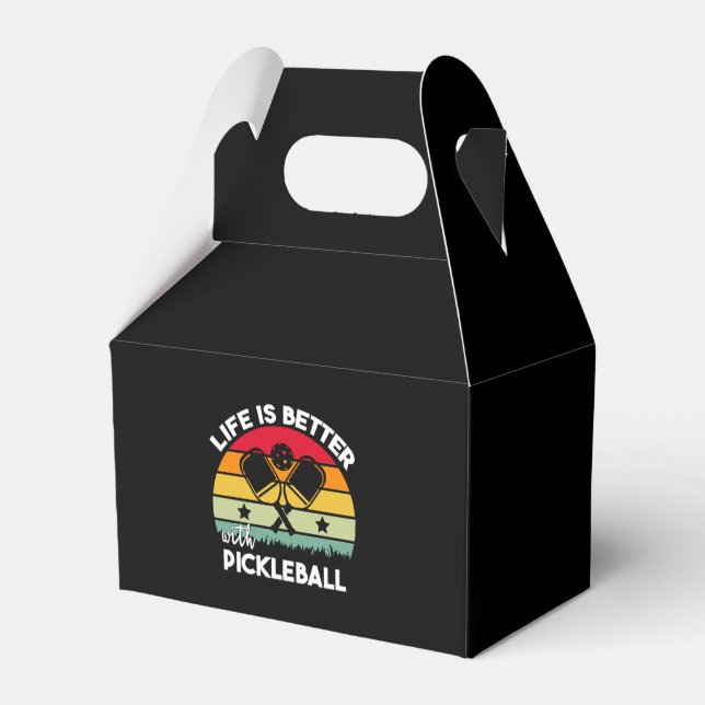Life is Better with Pickleball Favour Box (Front Side)