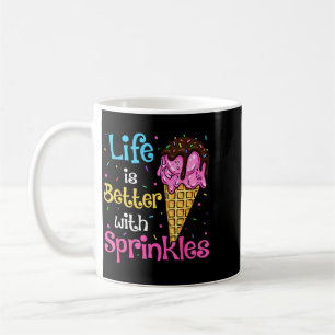 Life Is Better With Sprinkles Sweet National Ice Coffee Mug