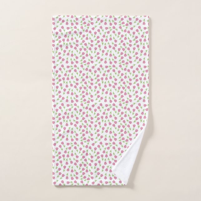 Life is better with Tulips - Patterns Hand Towel (Hand Towel)