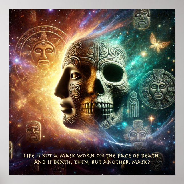 Life is but a mask... poster (Front)