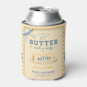 Life is Butter Salted Butter Baby Shower Can Cooler