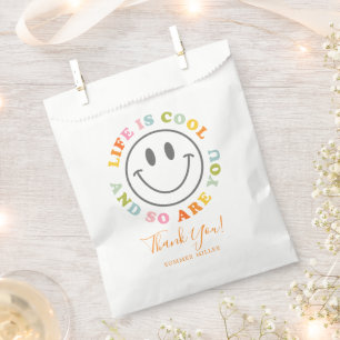 Life Is Cool Happy Smiling Face Emoji  Favour Bag