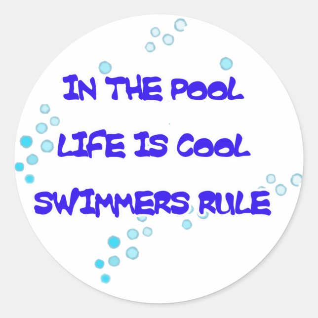 Life is Cool Round Stickers (Front)