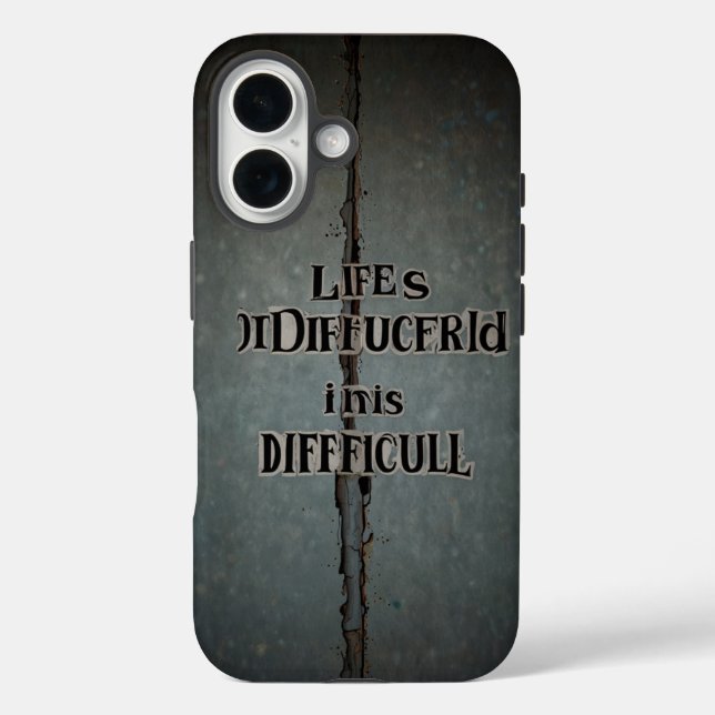 life is difficult Case-Mate iPhone case (Back)