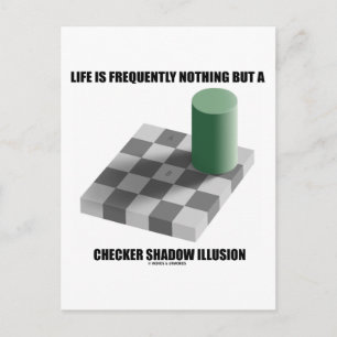 Life Is Frequently Nothing But A Chequered Shadow Postcard